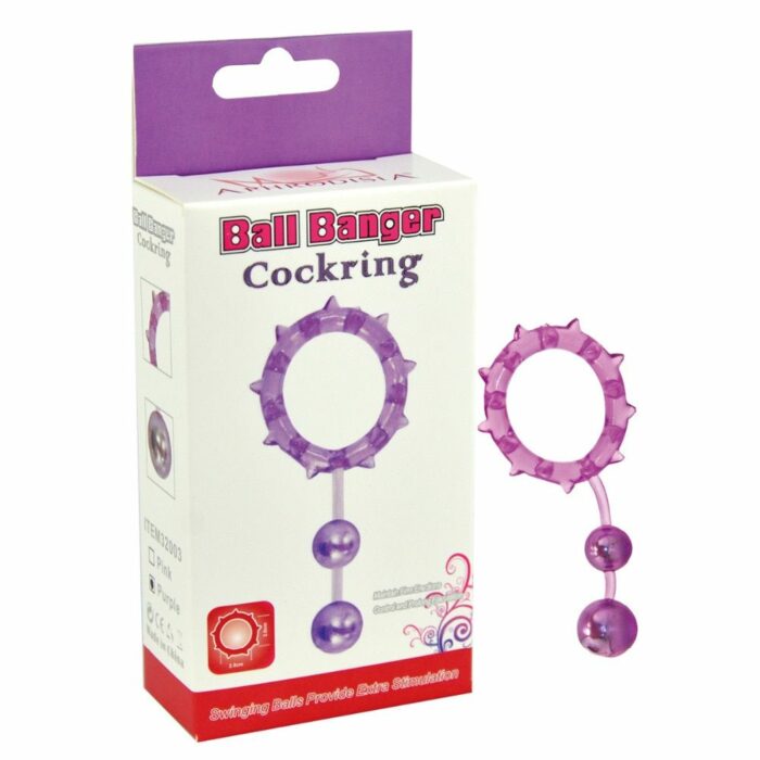APHRODISIA 2 Balls Penis Rings Ball Banger Double Cock Ring Sex Products Cockrings Cockrings Adult